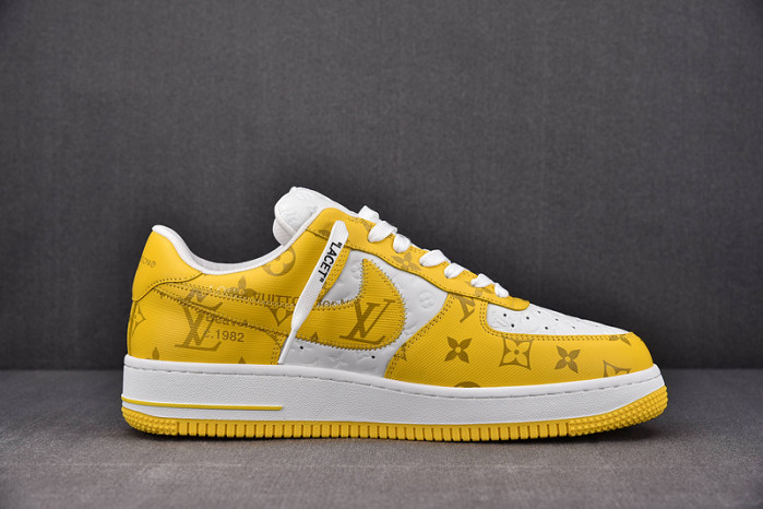 NIKE LOW AIR FORCE 1 X yellow white