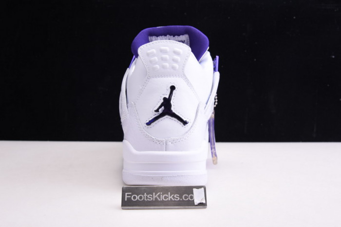 Air Jordan 4 Retro “Pure Money” white purple CT8527-115