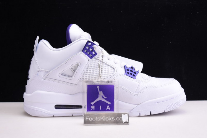 Air Jordan 4 Retro “Pure Money” white purple CT8527-115