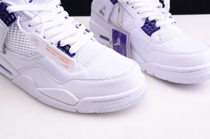 Air Jordan 4 Retro “Pure Money” white purple CT8527-115