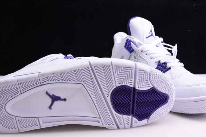 Air Jordan 4 Retro “Pure Money” white purple CT8527-115