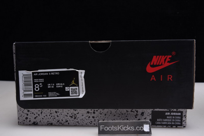 Air Jordan 5 white Alternate Bel-Air DB3335-100