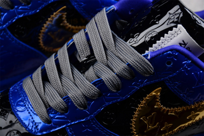 NIKE LOW AIR FORCE 1 X royal blue black